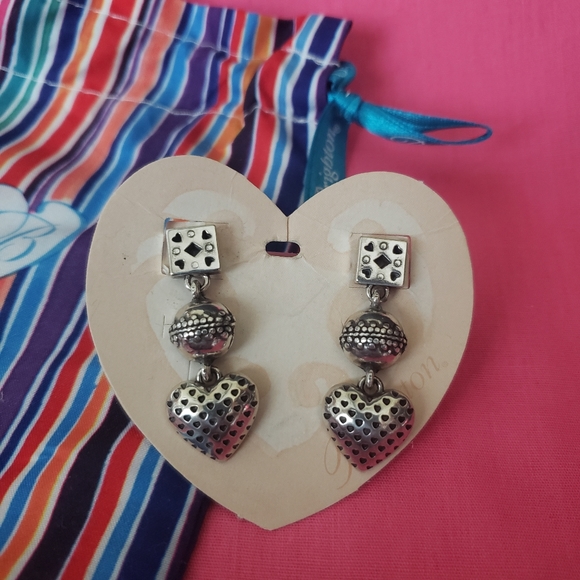 Brighton Vintage Heart ❤ Earrings 3 tier - Picture 5 of 13